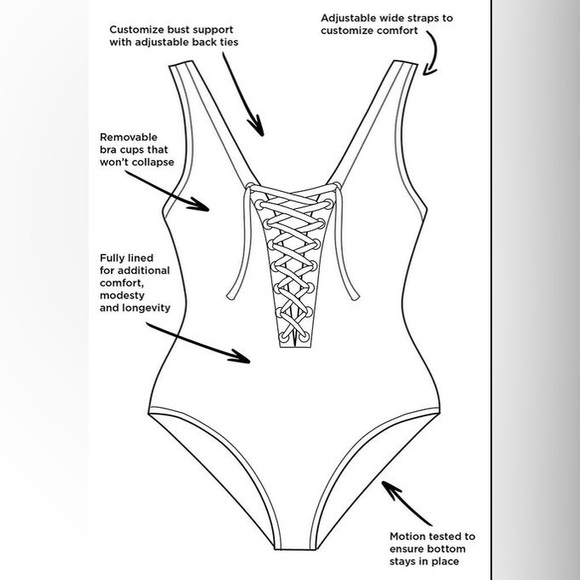 Swimsuits For All Swim Nwt Ashley Graham Swimsuits For All Lace Up